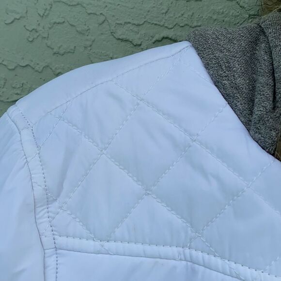 ROXY White Snow Puffer Hooded Jacket Sz M - Picture 5 of 16